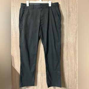 Prana Mclee Straight Fit Pants Size 36 Stretch Charcoal Gray